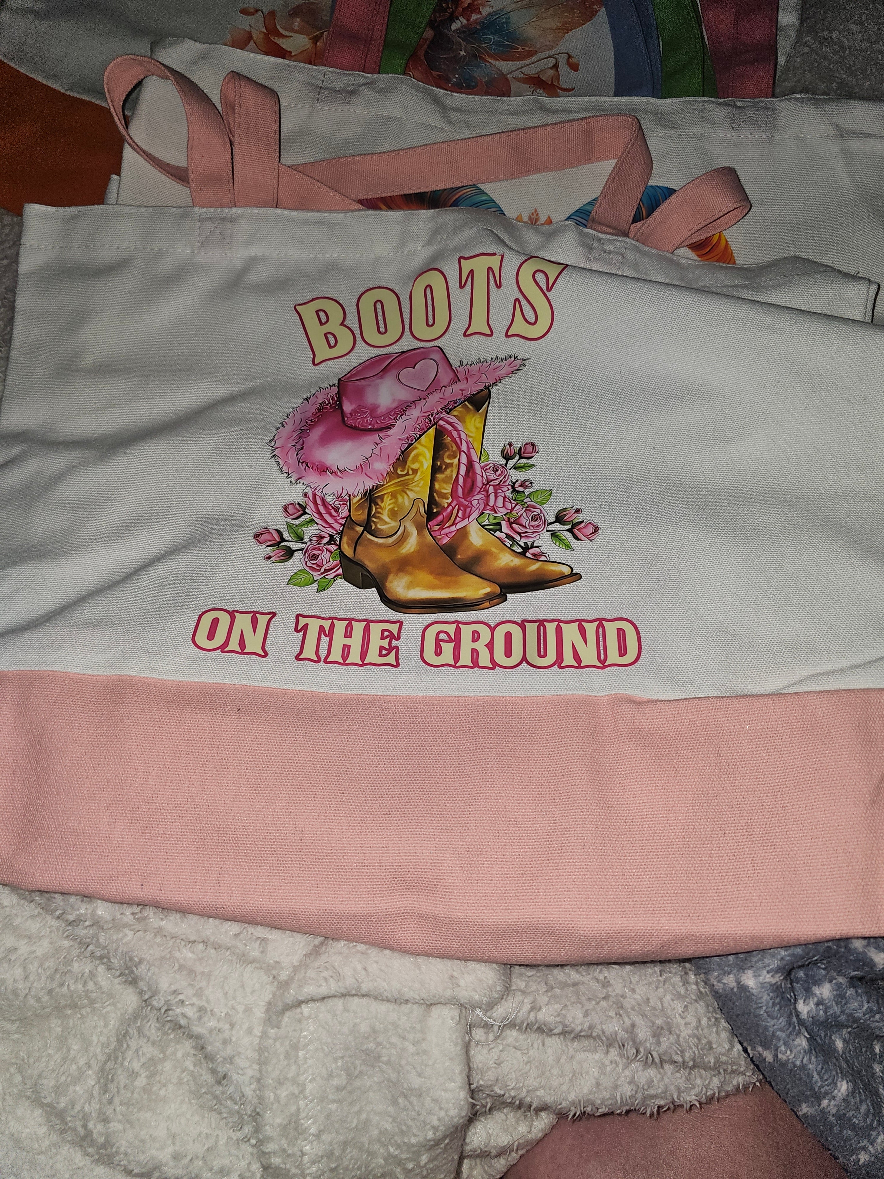 Large canvas Tote bags with small cosmetic bag